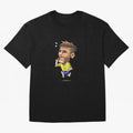 Neymar Brasil Classic T-Shirt Bring Global Tournament Vibes to Global Football Passion for FIFA World Cup 2026, Inspired by Messi and Cristiano Ronaldo, Argentina, France and Brazil, Classic Soccer Heritage, Championship Pressure, Fan Loyalty and