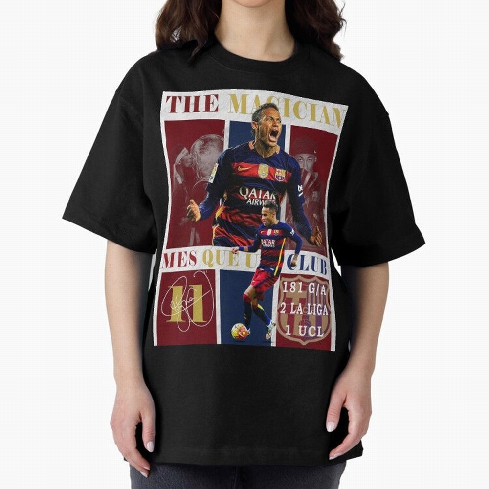 Neymar Jr Barcelona 2015 UCL Poster Classic T-Shirt Join the FIFA World Cup 2026 Journey through Haaland and Mbappe Highlights, Spain Pride, Match Day Excitement, Supporter Culture, Golden Goals and Global Football Passion; Made for Die Hard