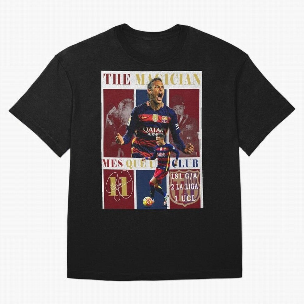Neymar Jr Barcelona 2015 UCL Poster Classic T-Shirt Join the FIFA World Cup 2026 Journey through Haaland and Mbappe Highlights, Spain Pride, Match Day Excitement, Supporter Culture, Golden Goals and Global Football Passion; Made for Die Hard