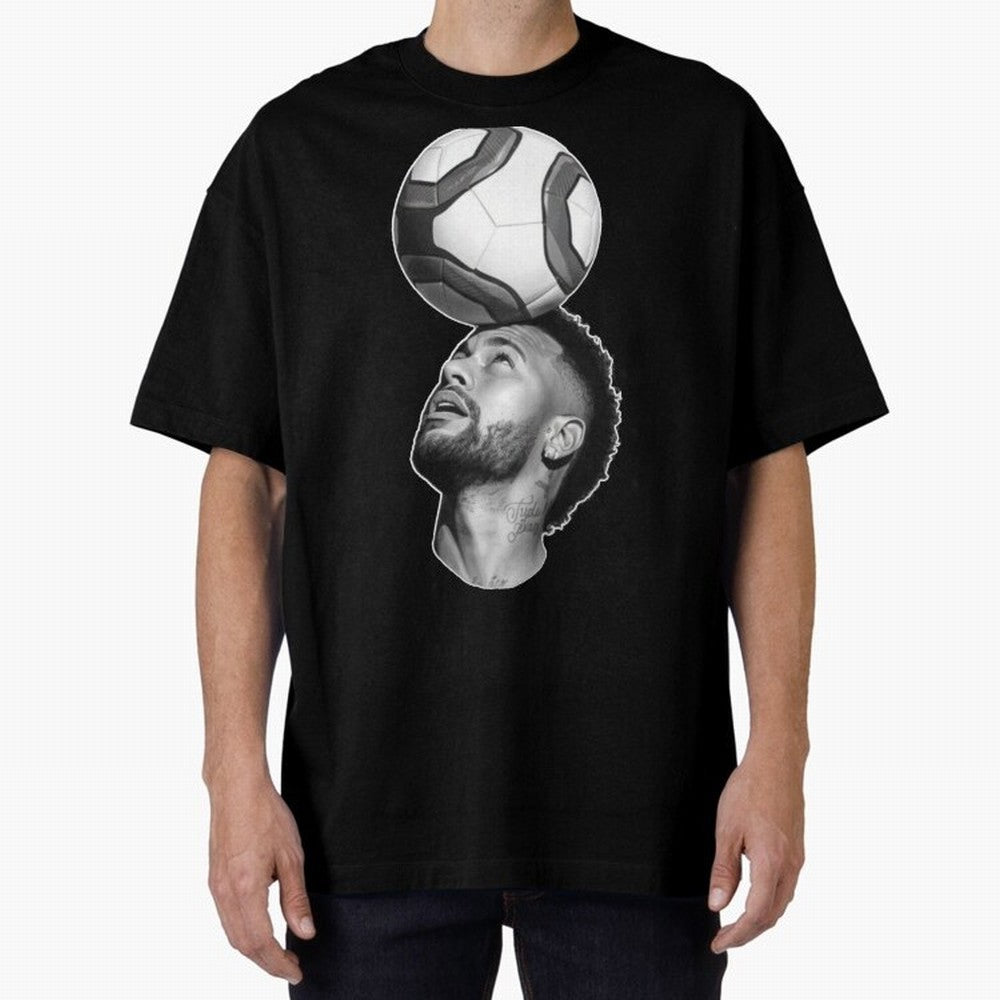 Neymar Jr. ¨C The Art of Balance Oversized T-Shirt Celebrate the Road through the FIFA World Cup 2026 Group Stage Journey through Messi, Neymar and Mbappe Highlights, Netherlands Pride, Vintage Soccer Flavor, Modern Football Stars, National Flags