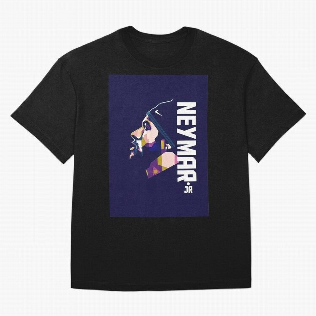 Neymar Jr Art Print Navy Classic T-Shirt Show Your Stadium Side during FIFA World Cup 2026 Spirit, Filled with Argentina, Neymar, Haaland and Cristiano Ronaldo, Soccer Culture, Superstar Moments, National Team Dreams and Competitive Fire; Great for