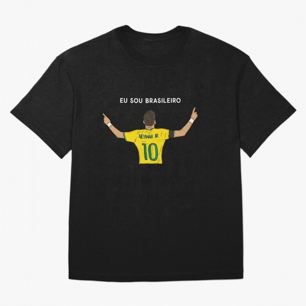 Neymar Jr Brazil Oversized T-Shirt Create Global Football Passion for FIFA World Cup 2026 USA Canada Mexico, Featuring CR7, England, France and Netherlands, Tournament Hype, Historic Matchups, Family Viewing Parties and Global Sports Pride; Made