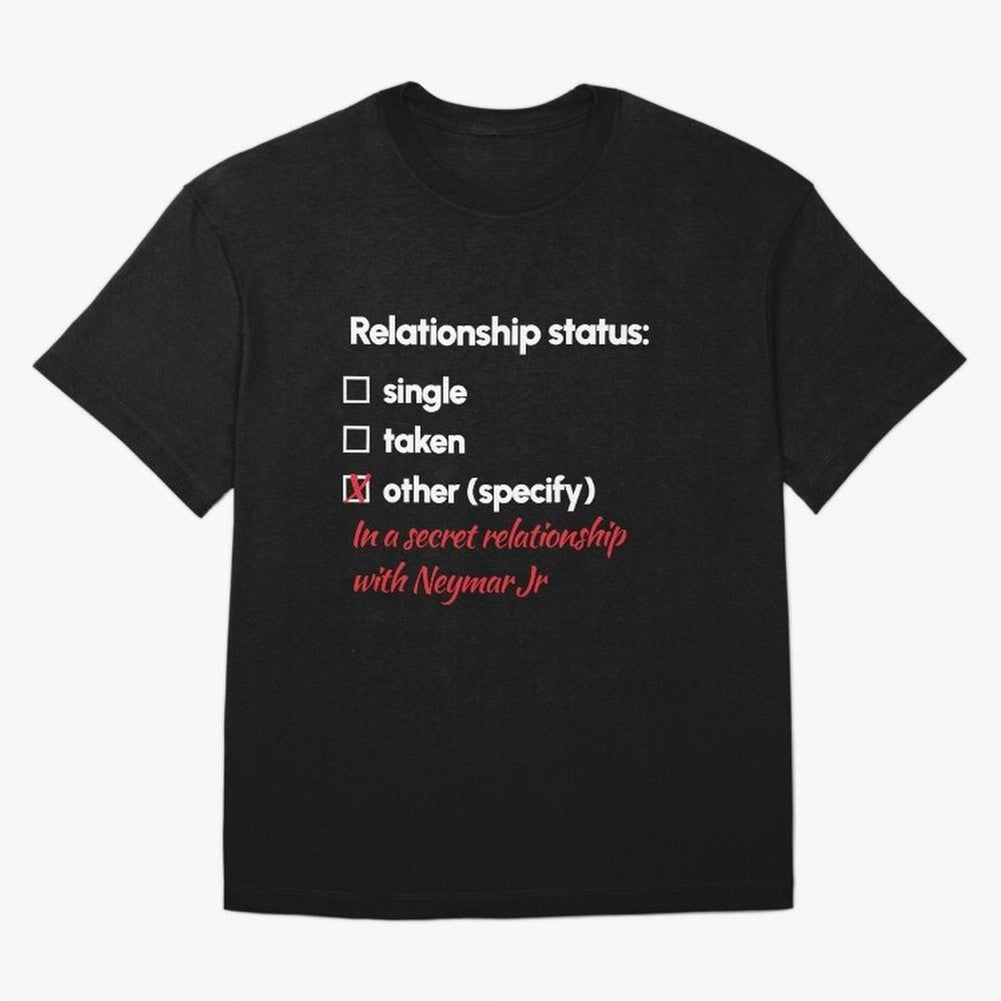 Neymar Jr - Relationship 2 Oversized T-Shirt Celebrate the Road through FIFA World Cup 2026 Group Stage Capturing Mbappe, Spain Energy, Retro Football Energy, Iconic Rivalries, Trophy Chase Drama and Stadium Atmosphere; Perfect for Fans,