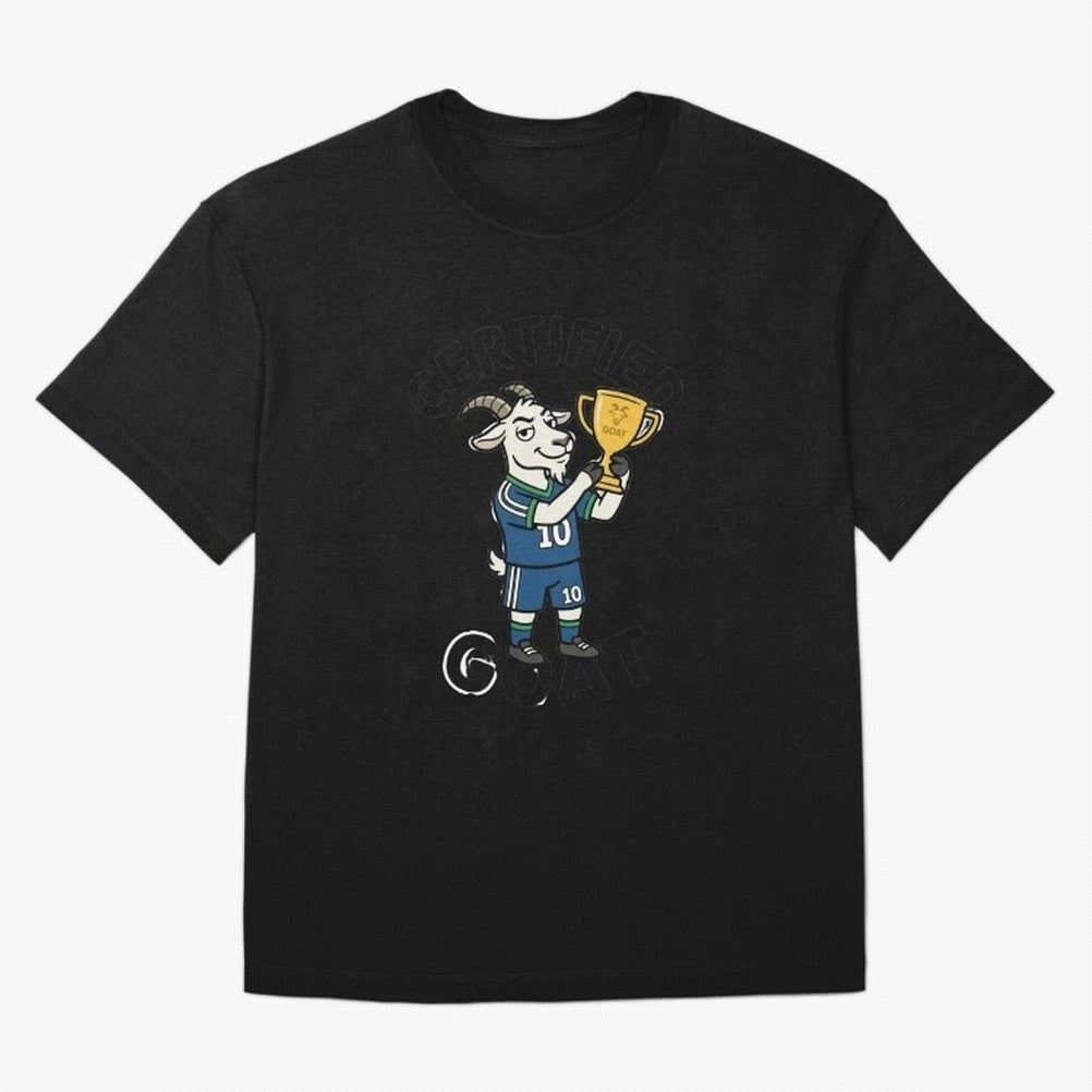Certified G.O.A.T Classic T-Shirt Celebrate Every Goal in Match Day Hype around FIFA World Cup 2026 Group Stage, Cristiano Ronaldo, Brazil, Portugal and Argentina, Football History, Final Match Energy, Crowd Noise and Once in a Lifetime Moments;