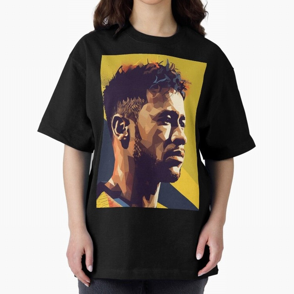 Neymar Jr art Oversized T-Shirt Join the Global Buzz around FIFA World Cup 2026 USA Canada Mexico Spirit, Connected to Argentina, Cristiano Ronaldo, Haaland and CR7, Championship Spirit, Famous Goals, Roaring Crowds and International Football