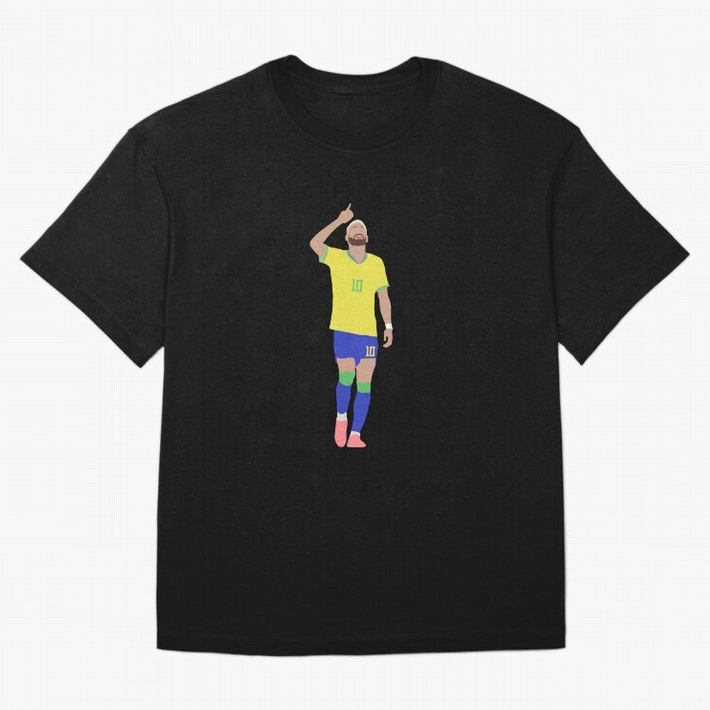 Neymar Brazil Football Captain Oversized T-Shirt Celebrate Fan Culture around the FIFA World Cup 2026 USA Canada Mexico Journey through CR7 Highlights, Brazil, Portugal and Argentina Pride, Supporter Pride, Iconic Celebrations, Legendary Names and