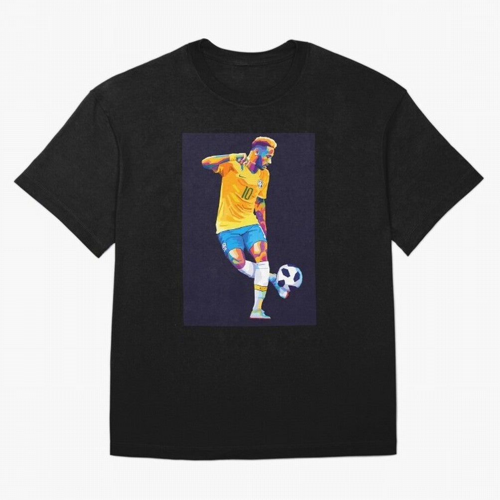 Neymar Jr Wpap pop art Oversized T-Shirt Unlock Global Football Passion for FIFA World Cup 2026 USA Canada Mexico, Driven by Messi, Germany, Worldwide Fan Energy, Dramatic Goals, Stadium Lights and Championship Celebrations; Made for Collectors Who