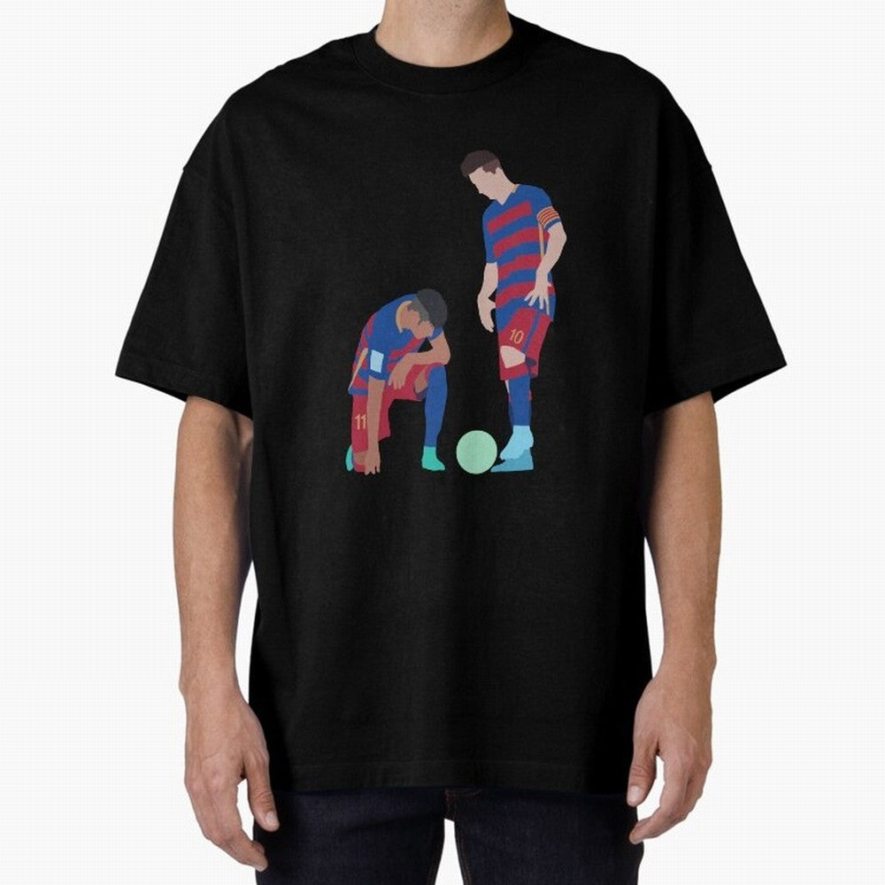 Messi and Neymar Football Free Kick Classic T-Shirt Make Every Kick Count in FIFA World Cup 2026 Spirit, Connected to France, CR7, Soccer Culture, Superstar Moments, National Team Dreams and Competitive Fire; Perfect for Fans, Collectors, Family
