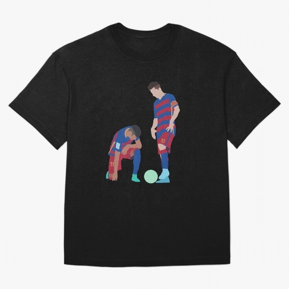 Messi and Neymar Football Free Kick Classic T-Shirt Make Every Kick Count in FIFA World Cup 2026 Spirit, Connected to France, CR7, Soccer Culture, Superstar Moments, National Team Dreams and Competitive Fire; Perfect for Fans, Collectors, Family