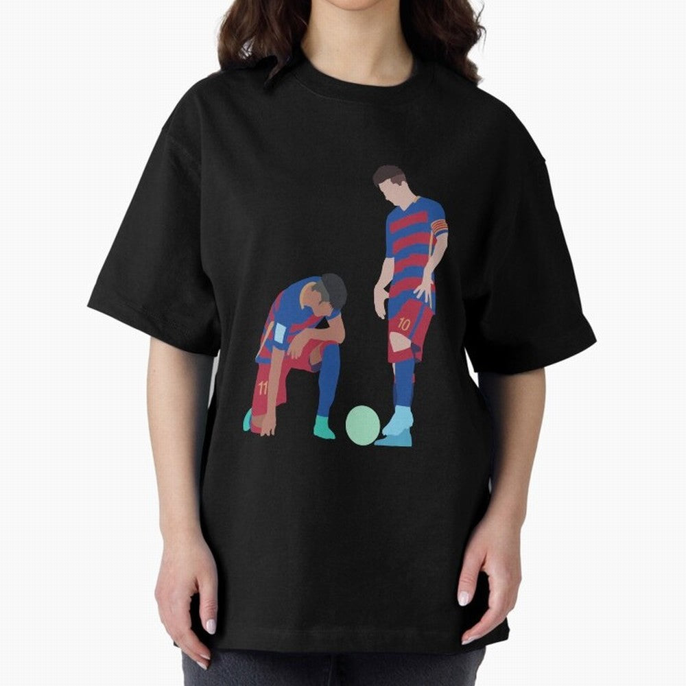 Messi and Neymar Football Free Kick Classic T-Shirt Make Every Kick Count in FIFA World Cup 2026 Spirit, Connected to France, CR7, Soccer Culture, Superstar Moments, National Team Dreams and Competitive Fire; Perfect for Fans, Collectors, Family