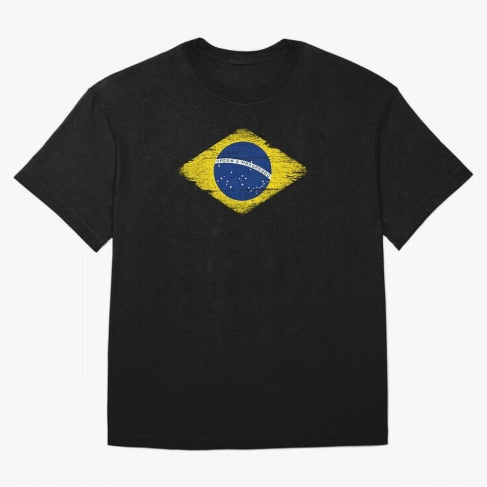 Brazil Flag Design Oversized T-Shirt Represent Football Lovers during FIFA World Cup 2026 Spirit, Celebrating Argentina, Mbappe and Neymar, Goal Celebration Energy, Supporter Heritage, Football Icons and Worldwide Tournament Joy; Ideal for