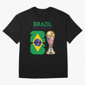 World Cup 2026, IMG 018, BRAZIL 002 Oversized T-Shirt Relive Legendary Nights from FIFA World Cup 2026 Group Stage Spirit, Made for Spain, Mbappe, Tournament Hype, Historic Matchups, Family Viewing Parties and Global Sports Pride; Ideal for