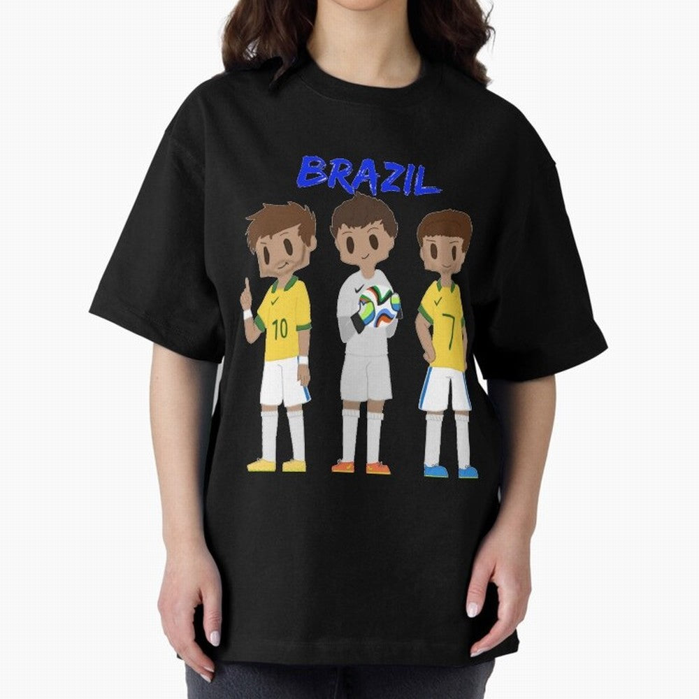 Brazil Essential T-Shirt Relive Global Football Passion for FIFA World Cup 2026, with CR7, Germany, Sports Nostalgia, International Competition, Famous Players and Unforgettable Victories; Made for Die Hard Supporters, Soccer Lovers, Game Day