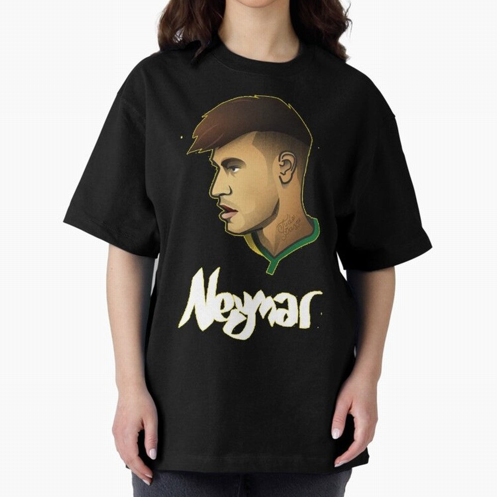 Neymar jr Team Brazil Oversized T-Shirt Carry the Dream of FIFA World Cup 2026 for Fans of Messi, CR7 and Mbappe and England, France and Netherlands, Bringing Worldwide Fan Energy, Dramatic Goals, Stadium Lights and Championship Celebrations; Ideal