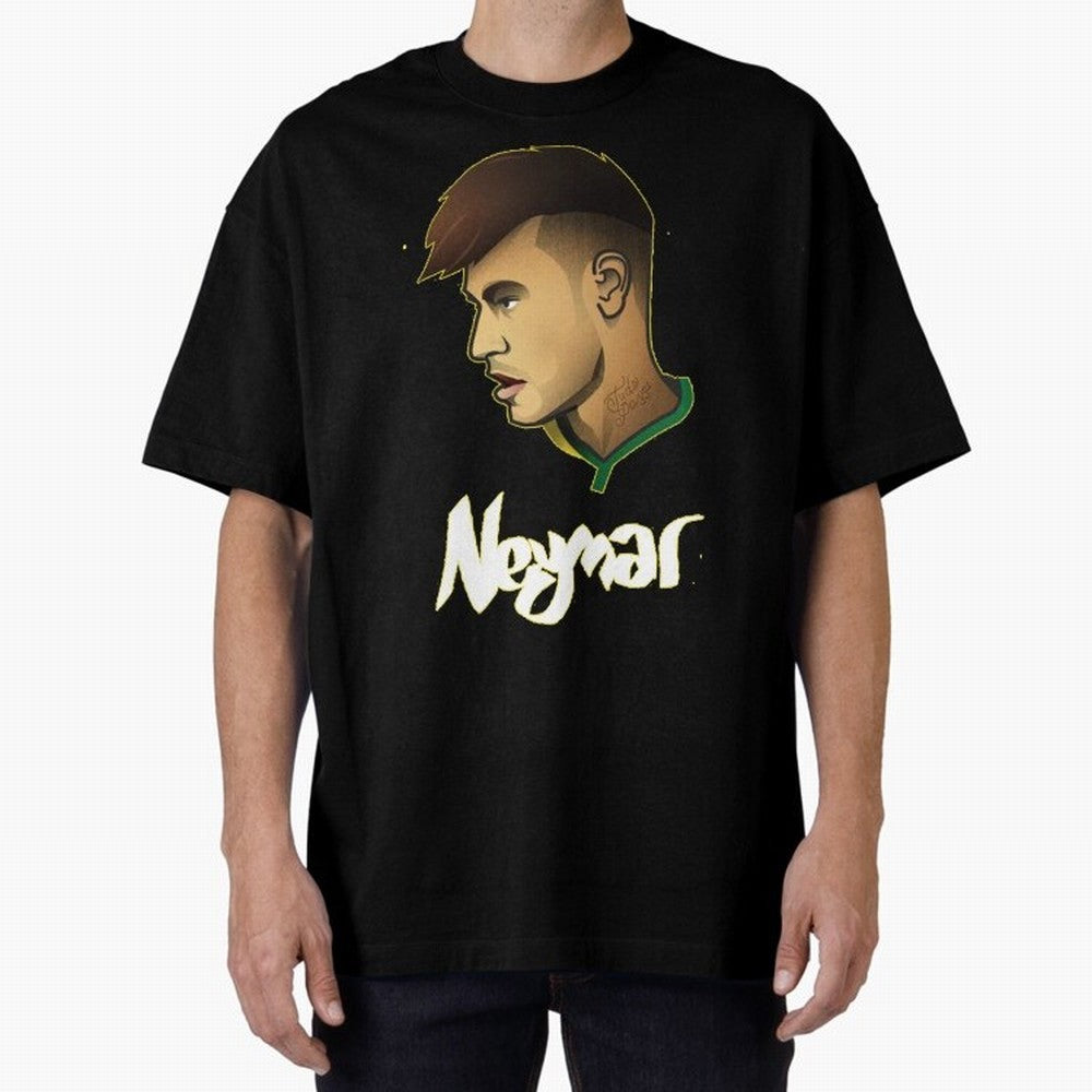 Neymar jr Team Brazil Oversized T-Shirt Carry the Dream of FIFA World Cup 2026 for Fans of Messi, CR7 and Mbappe and England, France and Netherlands, Bringing Worldwide Fan Energy, Dramatic Goals, Stadium Lights and Championship Celebrations; Ideal