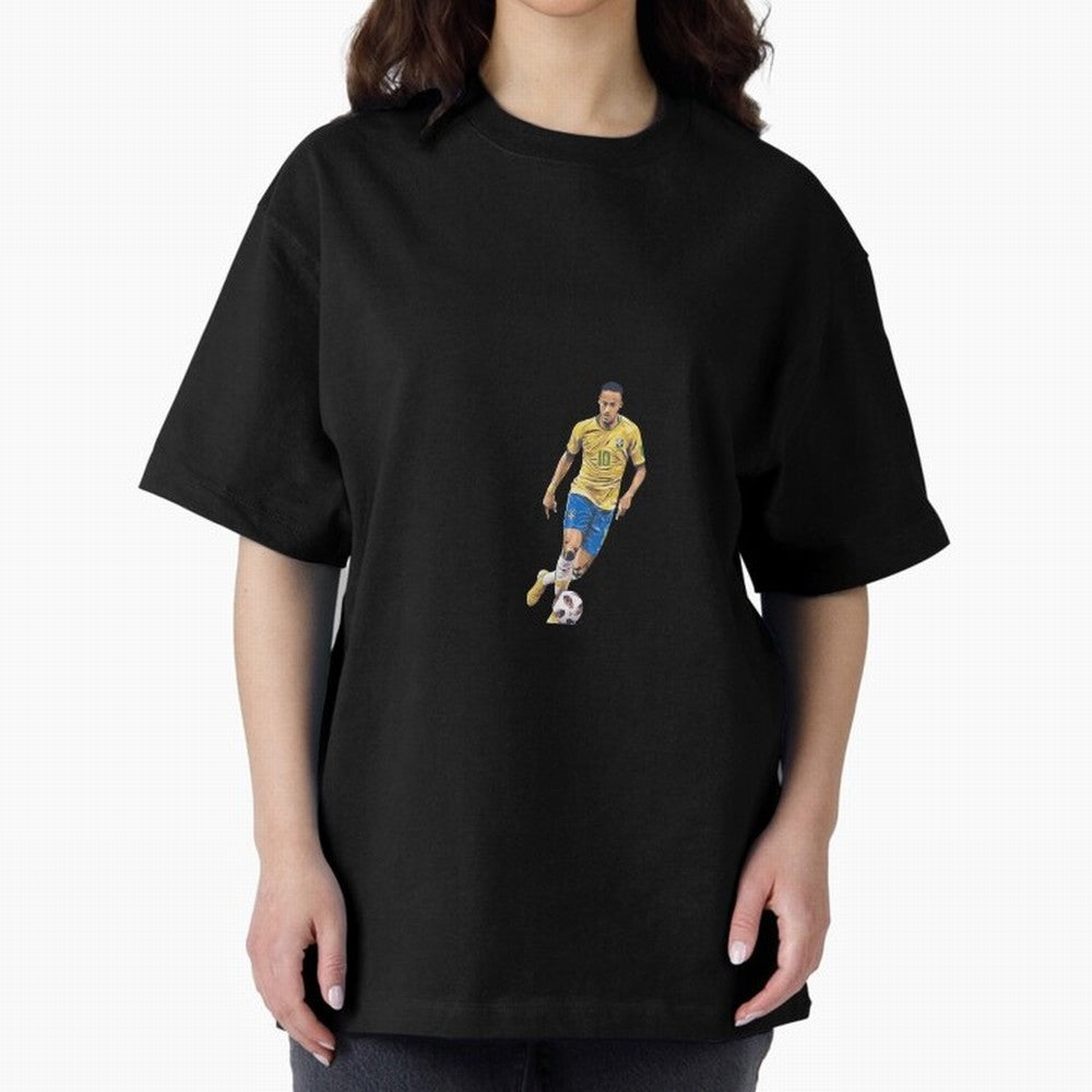 Brazilian Football Player Oversized T-Shirt Celebrate the Biggest Stage of FIFA World Cup 2026 USA Canada Mexico Spirit, Filled with Brazil, Cristiano Ronaldo, Haaland and CR7, Football History, Final Match Energy, Crowd Noise and Once in a
