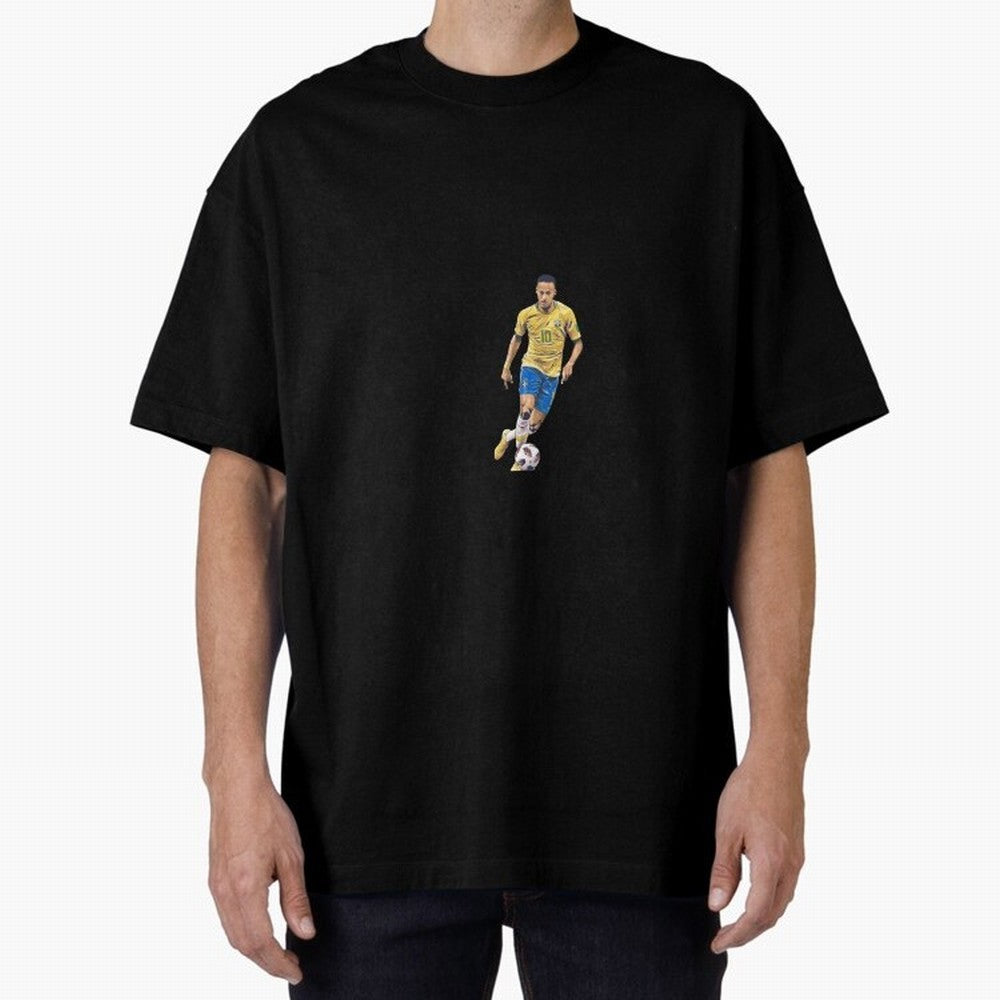 Brazilian Football Player Oversized T-Shirt Celebrate the Biggest Stage of FIFA World Cup 2026 USA Canada Mexico Spirit, Filled with Brazil, Cristiano Ronaldo, Haaland and CR7, Football History, Final Match Energy, Crowd Noise and Once in a
