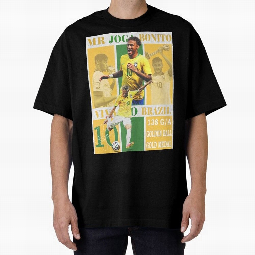 Neymar Jr Brazil National Team Soccer Poster - Iconic Selecao Art Print Classic T-Shirt Carry the Colors and Pride of FIFA World Cup 2026 Group Stage Made for Haaland and Mbappe, Germany Energy, Match Day Excitement, Supporter Culture, Golden Goals