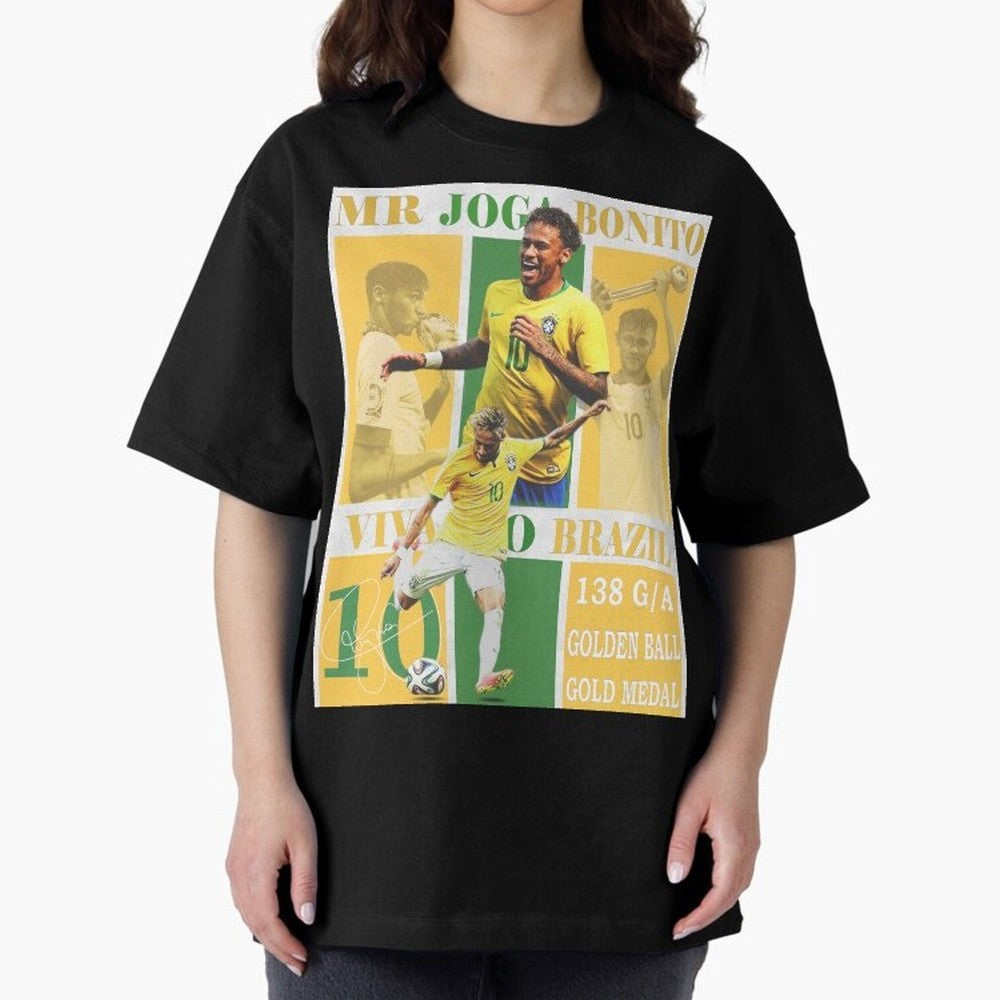 Neymar Jr Brazil National Team Soccer Poster - Iconic Selecao Art Print Classic T-Shirt Carry the Colors and Pride of FIFA World Cup 2026 Group Stage Made for Haaland and Mbappe, Germany Energy, Match Day Excitement, Supporter Culture, Golden Goals
