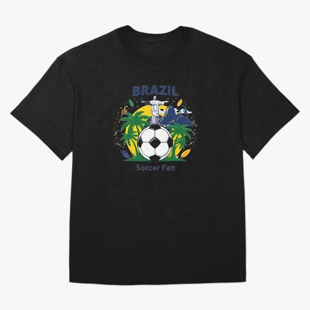 Brazil Soccer Fan T-shirt Classic T-Shirt Fuel FIFA World Cup 2026 for Fans of Haaland and England, Bringing Vintage Soccer Flavor, Modern Football Stars, National Flags and Final Night Emotion; Made for Collectors Who Enjoy Iconic Players, Country
