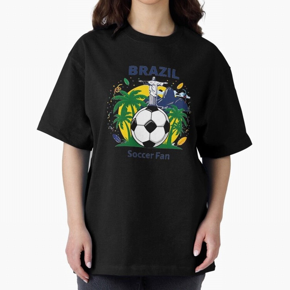 Brazil Soccer Fan T-shirt Classic T-Shirt Fuel FIFA World Cup 2026 for Fans of Haaland and England, Bringing Vintage Soccer Flavor, Modern Football Stars, National Flags and Final Night Emotion; Made for Collectors Who Enjoy Iconic Players, Country