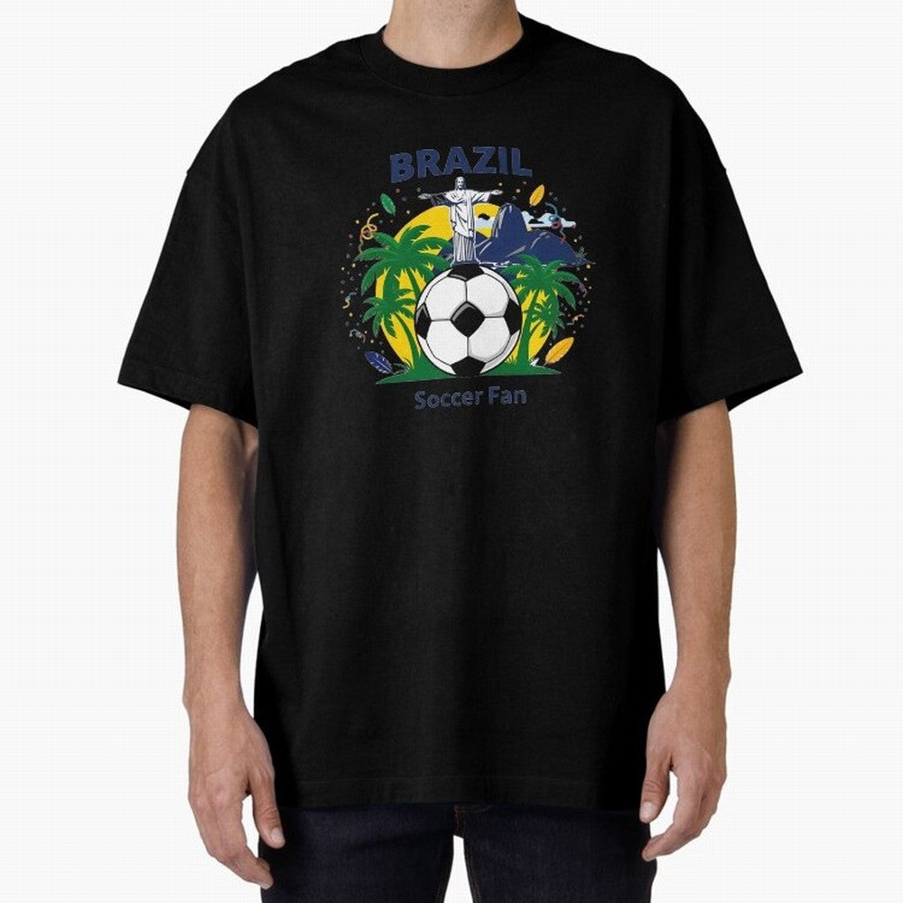 Brazil Soccer Fan T-shirt Classic T-Shirt Fuel FIFA World Cup 2026 for Fans of Haaland and England, Bringing Vintage Soccer Flavor, Modern Football Stars, National Flags and Final Night Emotion; Made for Collectors Who Enjoy Iconic Players, Country