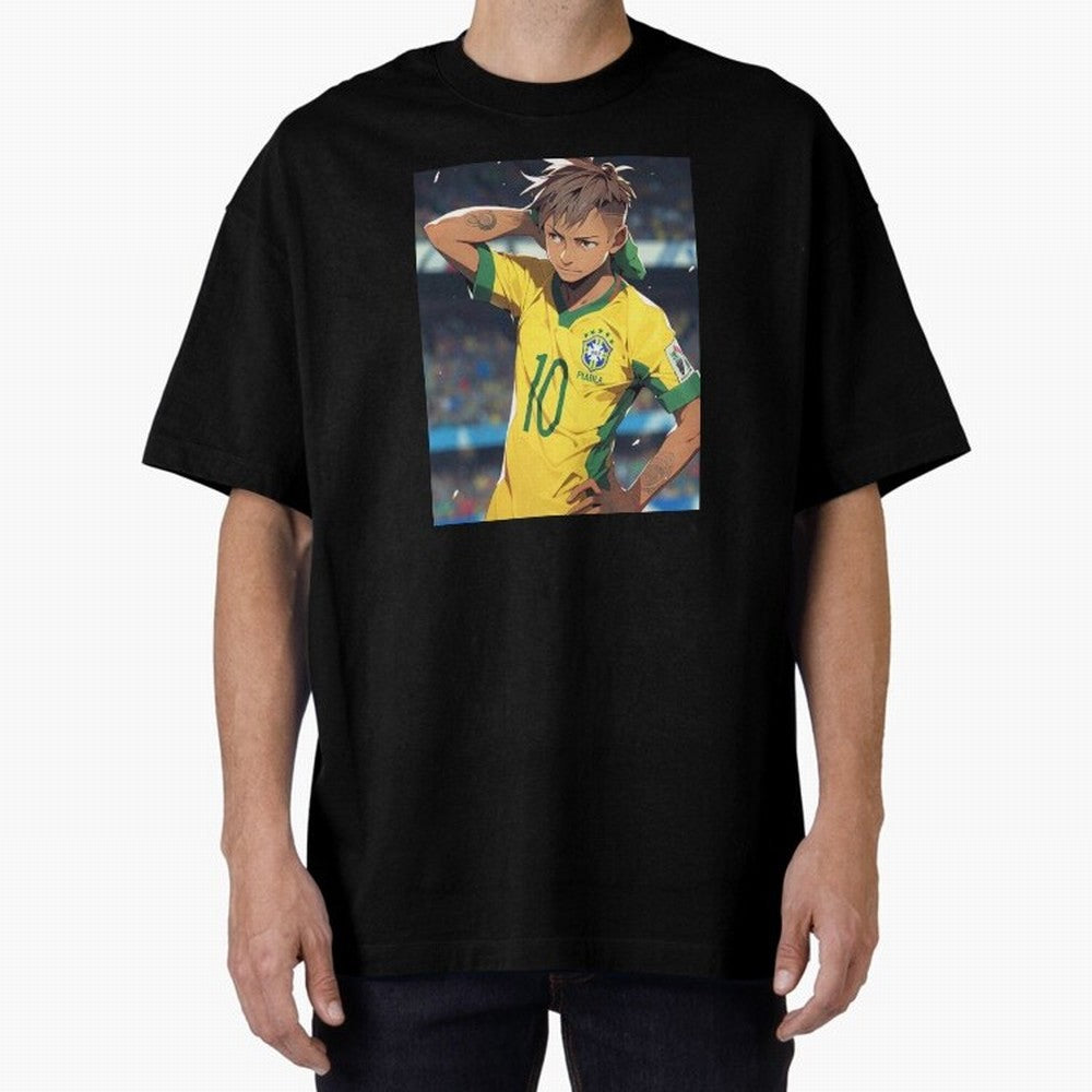 Neymar Anime Soccer Classic T-Shirt Follow the Road to the FIFA World Cup 2026 Group Stage Journey through Neymar Highlights, Brazil Pride, Sports Nostalgia, International Competition, Famous Players and Unforgettable Victories; Made for Collectors