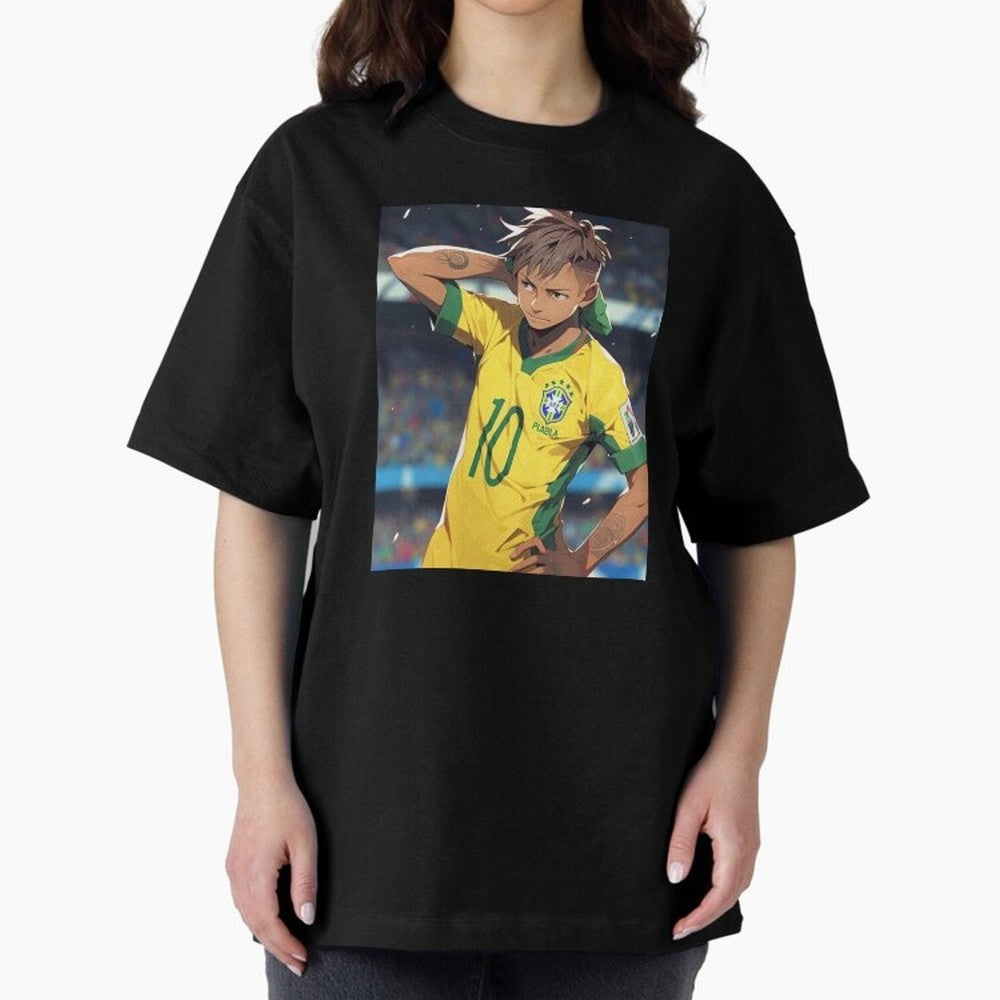 Neymar Anime Soccer Classic T-Shirt Follow the Road to the FIFA World Cup 2026 Group Stage Journey through Neymar Highlights, Brazil Pride, Sports Nostalgia, International Competition, Famous Players and Unforgettable Victories; Made for Collectors