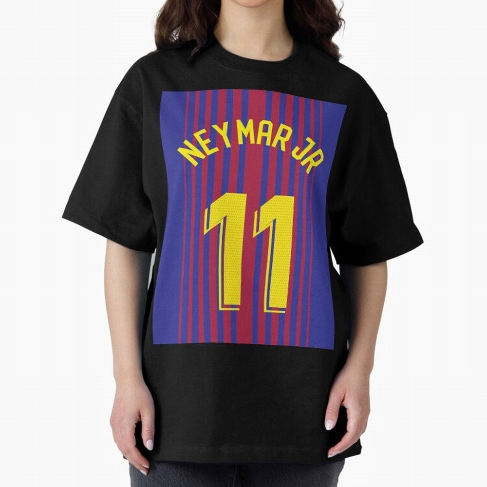 NEYMAR JR FOOTBALL SOCCER JERSEY BARCELONA Oversized T-Shirt Enjoy the Biggest Football Party of Global Football Passion for FIFA World Cup 2026 Group Stage, Centered on Messi and Cristiano Ronaldo, England, Match Day Excitement, Supporter Culture,
