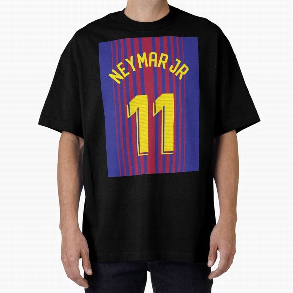 NEYMAR JR FOOTBALL SOCCER JERSEY BARCELONA Oversized T-Shirt Enjoy the Biggest Football Party of Global Football Passion for FIFA World Cup 2026 Group Stage, Centered on Messi and Cristiano Ronaldo, England, Match Day Excitement, Supporter Culture,