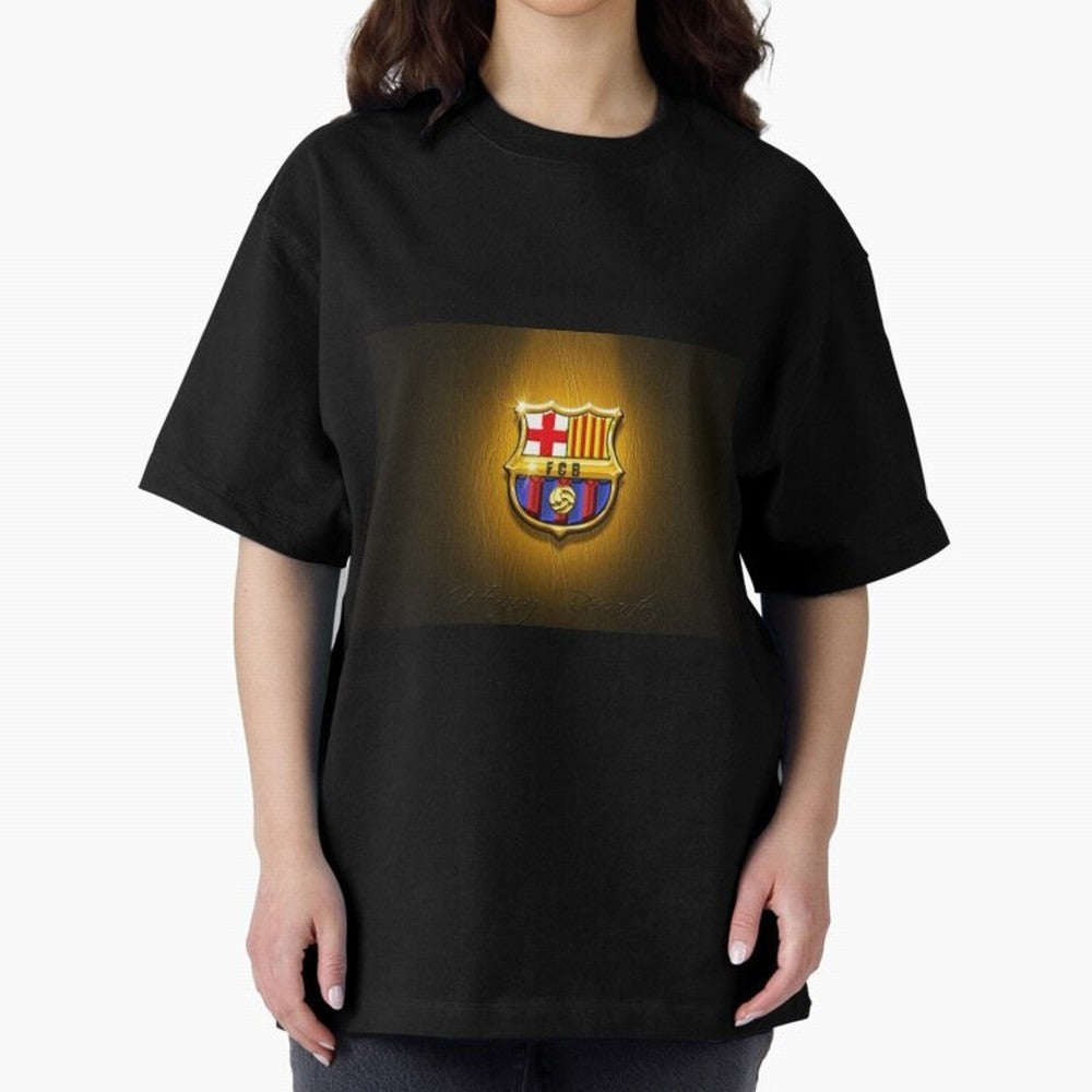 barcelona Oversized T-Shirt Celebrate Soccer Greatness during Match Day Hype around FIFA World Cup 2026 Group Stage, Cristiano Ronaldo, England and Germany, Stadium Memories, Football Loyalty, International Chants and Championship Tradition;