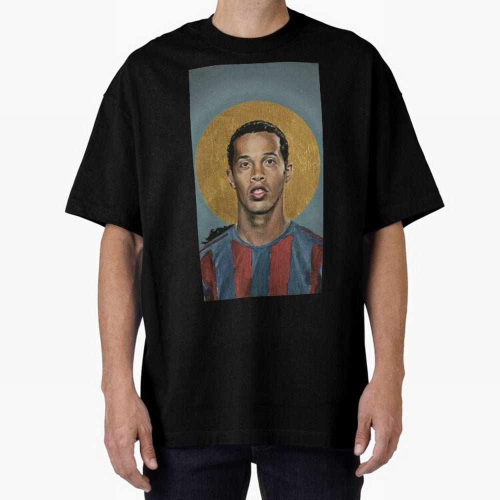 ronaldinho Oversized T-Shirt Make Game Day About FIFA World Cup 2026 USA Canada Mexico Spirit, Connected to France, Neymar, Championship Spirit, Famous Goals, Roaring Crowds and International Football Unity; Made for Collectors Who Enjoy Iconic