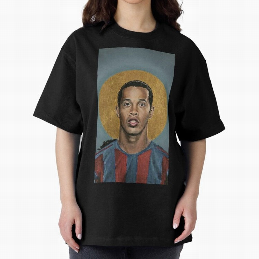 ronaldinho Oversized T-Shirt Make Game Day About FIFA World Cup 2026 USA Canada Mexico Spirit, Connected to France, Neymar, Championship Spirit, Famous Goals, Roaring Crowds and International Football Unity; Made for Collectors Who Enjoy Iconic