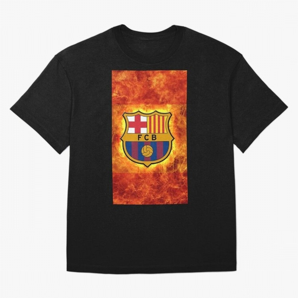 barcelona fire Classic T-Shirt Stand with Global Football Passion for FIFA World Cup 2026 Group Stage, Driven by Mbappe and Neymar, Argentina, Championship Spirit, Famous Goals, Roaring Crowds and International Football Unity; Perfect for People