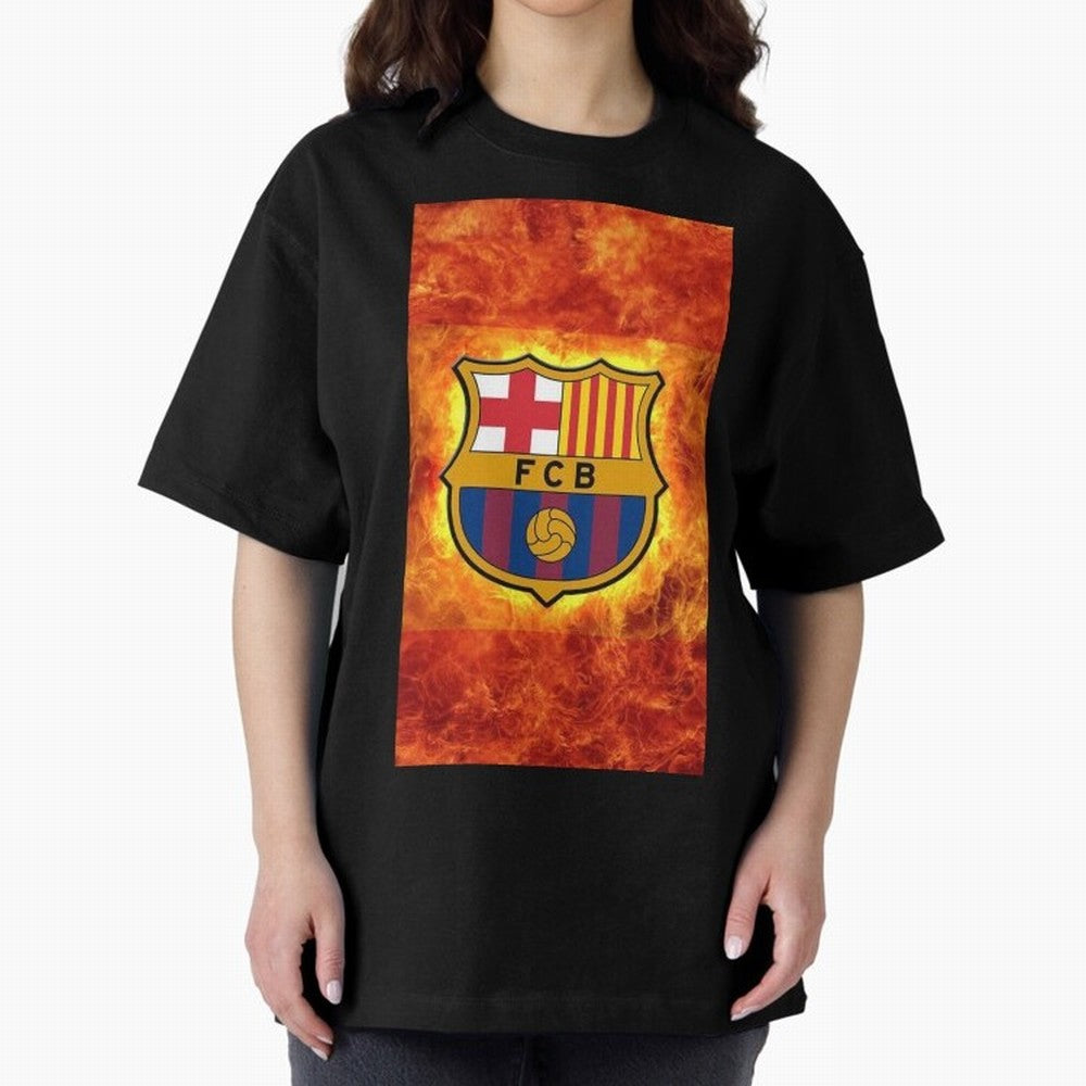 barcelona fire Classic T-Shirt Stand with Global Football Passion for FIFA World Cup 2026 Group Stage, Driven by Mbappe and Neymar, Argentina, Championship Spirit, Famous Goals, Roaring Crowds and International Football Unity; Perfect for People