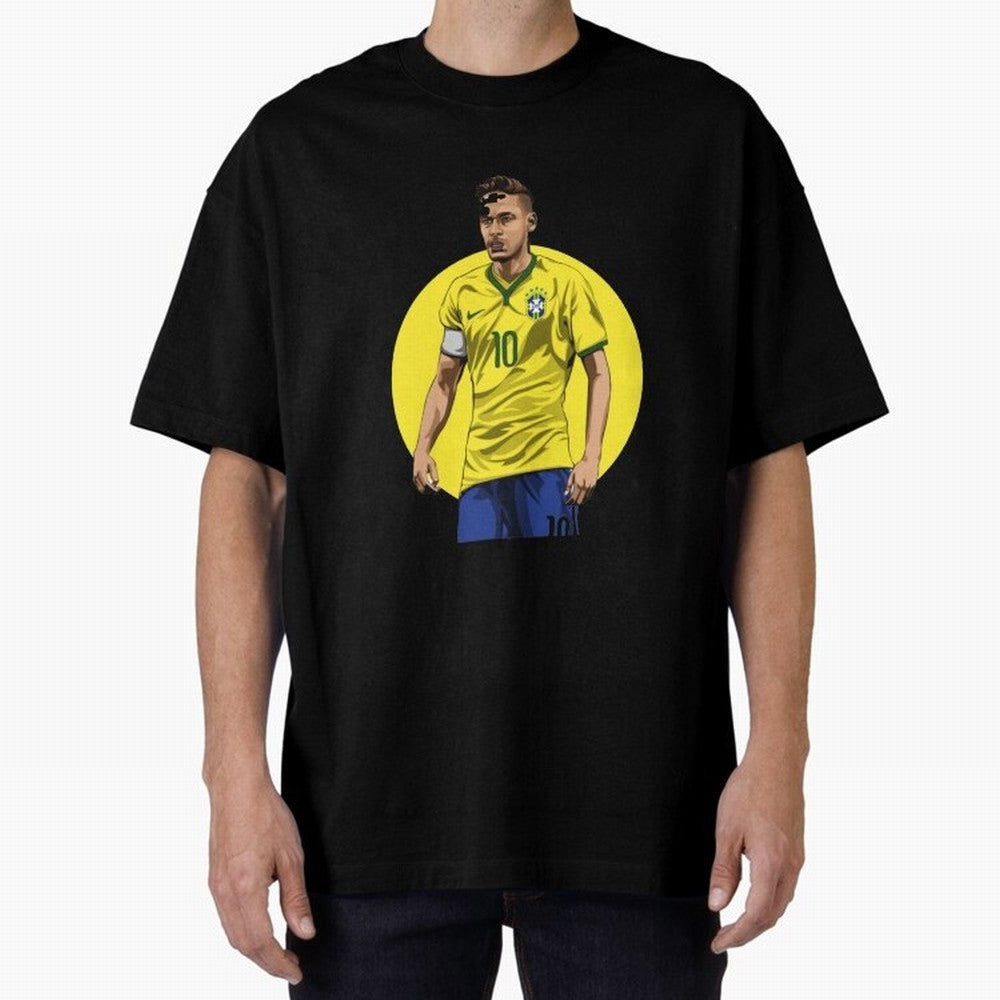 Neymar Jr. Magic: Exclusive Sticker Collection Classic T-Shirt Celebrate Fan Favorites in Match Day Hype around FIFA World Cup 2026, Haaland and Mbappe, Brazil, Sports Nostalgia, International Competition, Famous Players and Unforgettable