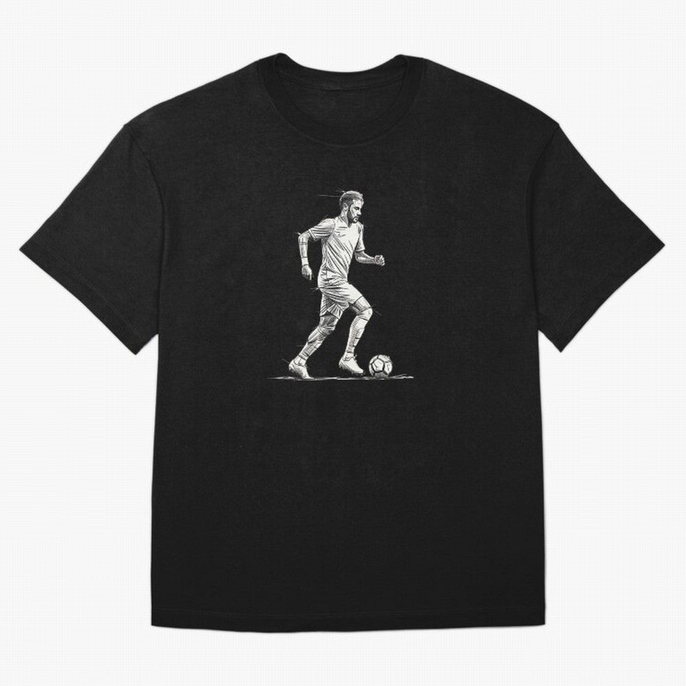 Neymar Jr. - The Dribble King Sketch Classic T-Shirt Join Supporters Worldwide for the FIFA World Cup 2026 Journey through Haaland and Mbappe Highlights, Brazil, Portugal and Argentina Pride, Football Festival Excitement, Trophy Ambitions, Country