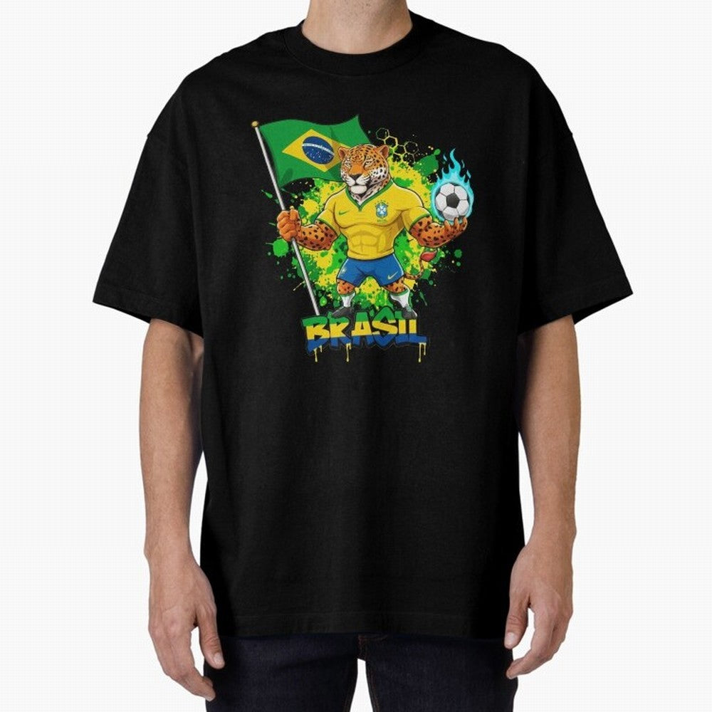 Brazil Football World Cup 2026 - Jaguar Mascot Brasil Sele??o Pride Art On?a Pintada Mascote Hexa Classic T-Shirt Follow Every Goal of the FIFA World Cup 2026 Journey through Messi and Cristiano Ronaldo Highlights, England and Germany Pride,