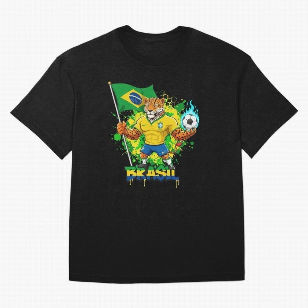 Brazil Football World Cup 2026 - Jaguar Mascot Brasil Sele??o Pride Art On?a Pintada Mascote Hexa Classic T-Shirt Follow Every Goal of the FIFA World Cup 2026 Journey through Messi and Cristiano Ronaldo Highlights, England and Germany Pride,