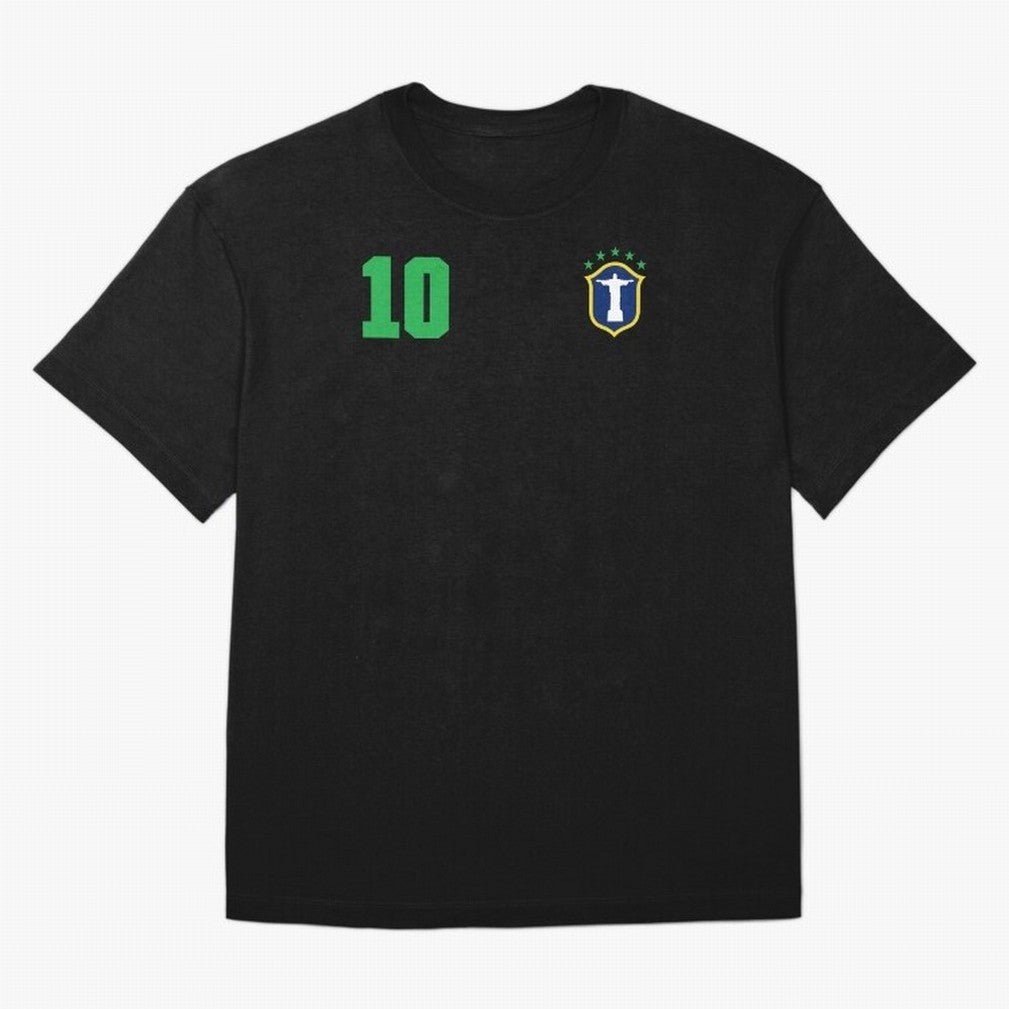 Retro Brazil Soccer Brazilian Futebol Jersey Brasil Essential T-Shirt Celebrate Golden Goal Energy in FIFA World Cup 2026 Group Stage for Fans of Messi and France and Portugal, Bringing Sports Nostalgia, International Competition, Famous Players
