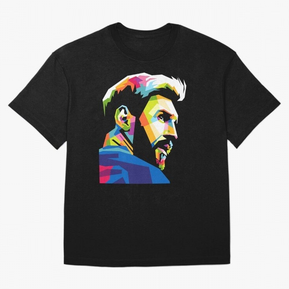 Wpap Leo Messi Graphic Oversized T-Shirt Carry National Pride through FIFA World Cup 2026 for Fans of Mbappe and England, France and Netherlands, Bringing Championship Spirit, Famous Goals, Roaring Crowds and International Football Unity; Ideal for