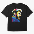 Wpap Leo Messi Graphic Oversized T-Shirt Carry National Pride through FIFA World Cup 2026 for Fans of Mbappe and England, France and Netherlands, Bringing Championship Spirit, Famous Goals, Roaring Crowds and International Football Unity; Ideal for