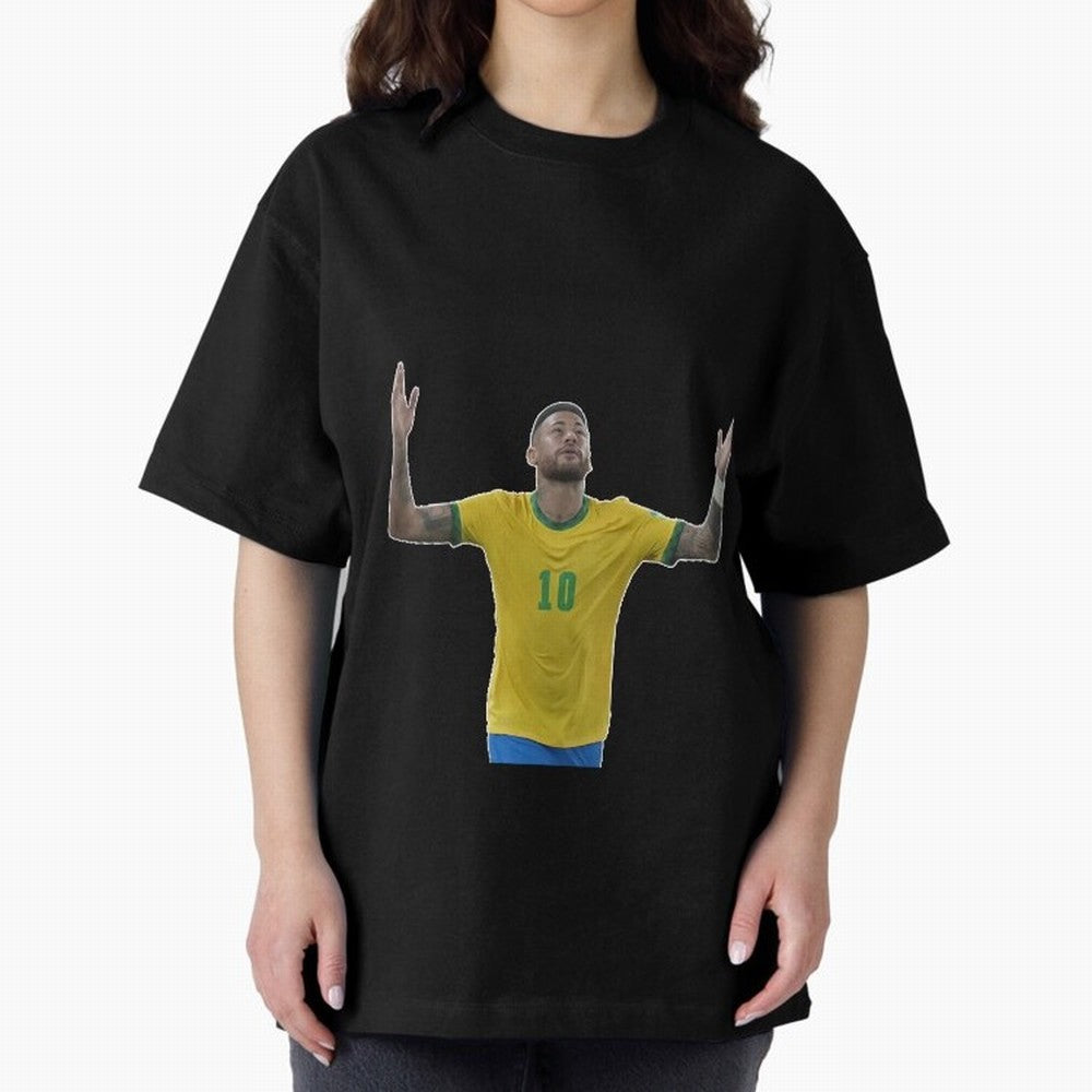 Neymar Jr. - Football Superstar Oversized T-Shirt Celebrate the Stars of the FIFA World Cup 2026 Group Stage Journey through Neymar Highlights, France Pride, Football Festival Excitement, Trophy Ambitions, Country Rivalries and Star Player Buzz;