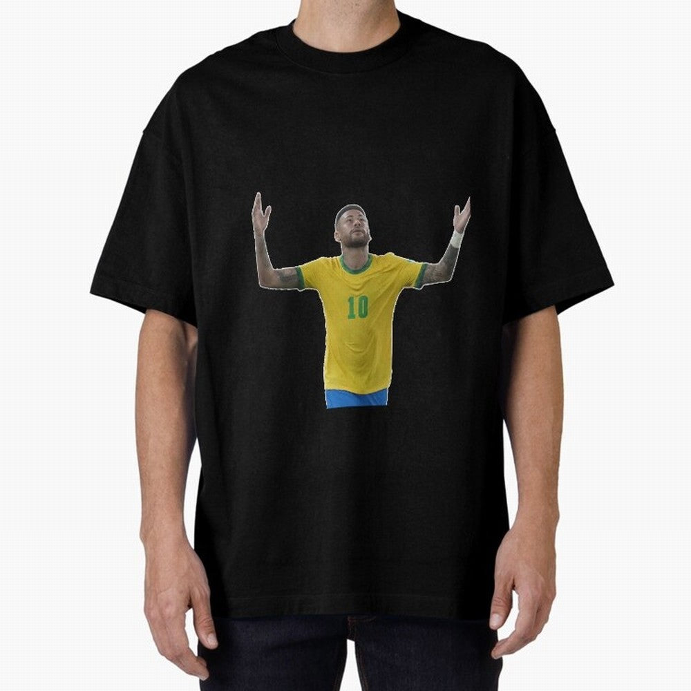 Neymar Jr. - Football Superstar Oversized T-Shirt Celebrate the Stars of the FIFA World Cup 2026 Group Stage Journey through Neymar Highlights, France Pride, Football Festival Excitement, Trophy Ambitions, Country Rivalries and Star Player Buzz;