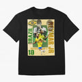 Neymar Jr Brazil World Cup Poster, Soccer Football Wall Art Print Decor Premium T-Shirt Share the Excitement of Match Day Hype around FIFA World Cup 2026 USA Canada Mexico, Messi, Germany, Football Festival Excitement, Trophy Ambitions, Country