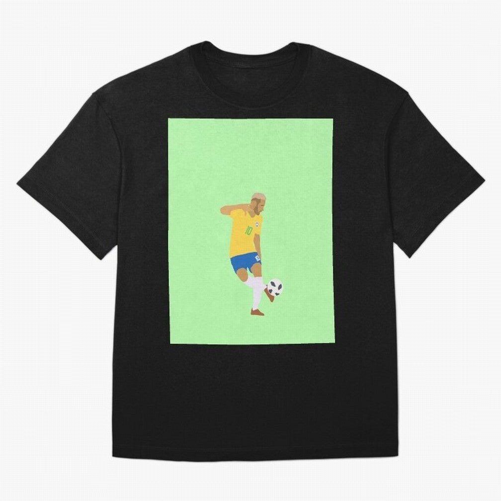 Neymar Brazil Football Control Skills Graphic T-Shirt Celebrate Football Heritage in FIFA World Cup 2026 USA Canada Mexico Built around Messi, Netherlands Energy, Champion Mindset, Group Stage Buzz, Knockout Tension and Passionate Fan Culture; Made