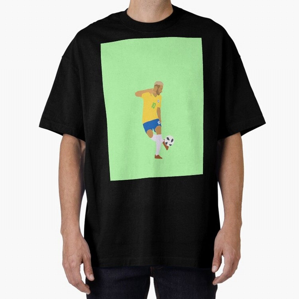 Neymar Brazil Football Control Skills Graphic T-Shirt Celebrate Football Heritage in FIFA World Cup 2026 USA Canada Mexico Built around Messi, Netherlands Energy, Champion Mindset, Group Stage Buzz, Knockout Tension and Passionate Fan Culture; Made