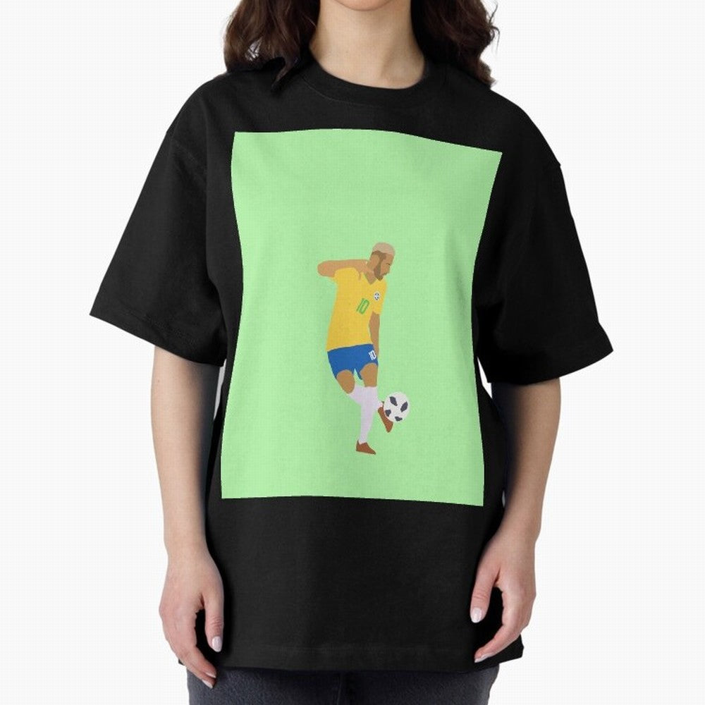 Neymar Brazil Football Control Skills Graphic T-Shirt Celebrate Football Heritage in FIFA World Cup 2026 USA Canada Mexico Built around Messi, Netherlands Energy, Champion Mindset, Group Stage Buzz, Knockout Tension and Passionate Fan Culture; Made