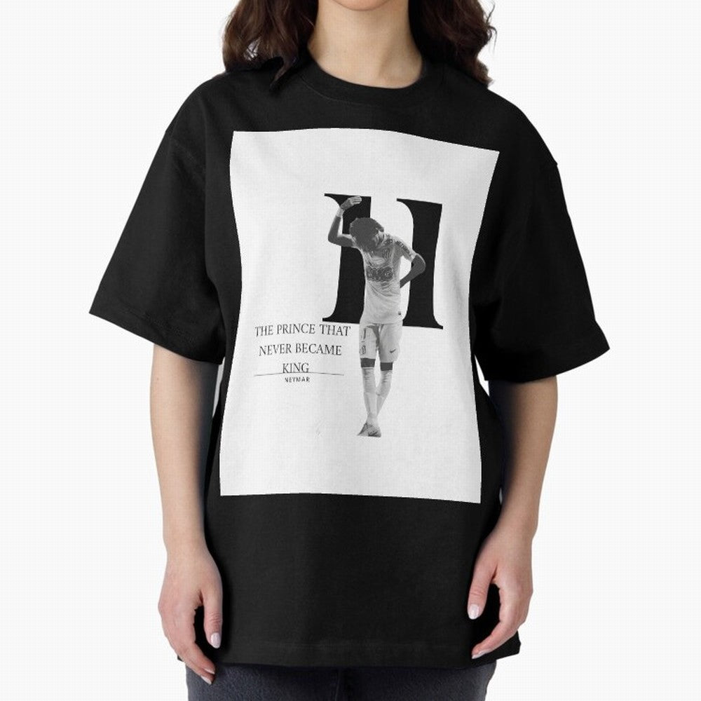 The Prince that never became king- neymar jr quote Graphic T-Shirt Celebrate Fan Culture around FIFA World Cup 2026 Group Stage for Fans of Haaland and Mbappe and Netherlands, Bringing Vintage Soccer Flavor, Modern Football Stars, National Flags