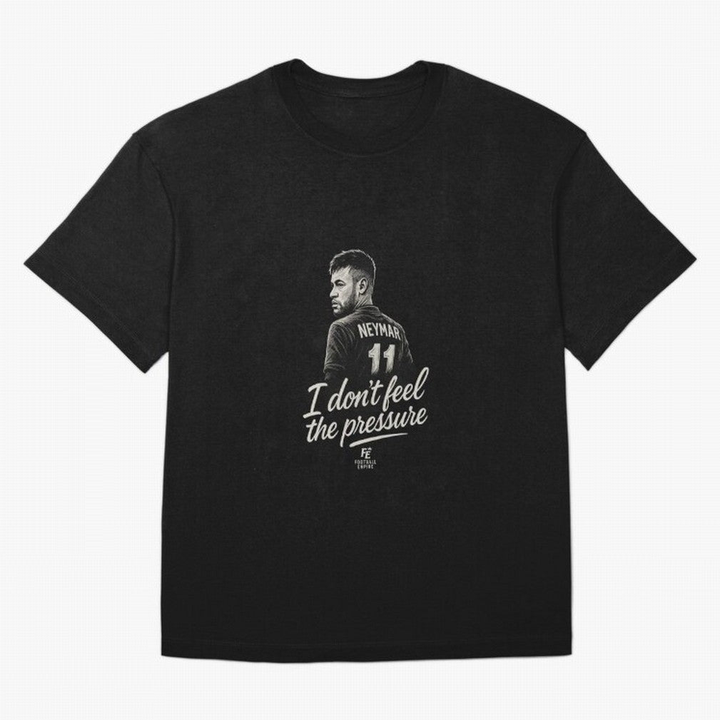 I Don¡¯t Feel The Pressure ¨C Neymar Inspired Street Football Art | Football Empire Graphic T-Shirt Celebrate Unforgettable Nights in Global Football Passion for FIFA World Cup 2026 Group Stage, Inspired by Neymar, England and Germany, Sports